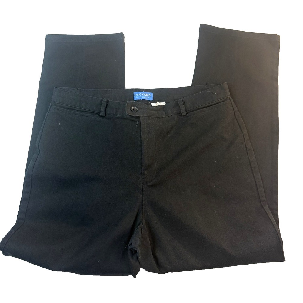 Dockers Black Jeans Womens 16 Short Classic Fit Stretch Khaki Dark Indigo Career